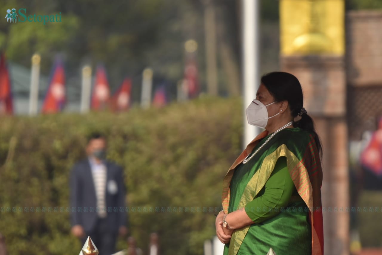 राष्ट्रपति विद्यादेवी भण्डारी। फाइल तस्बिर।